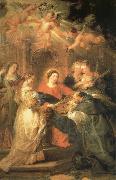 Peter Paul Rubens Aparicion of Maria to San IIdefonso France oil painting artist